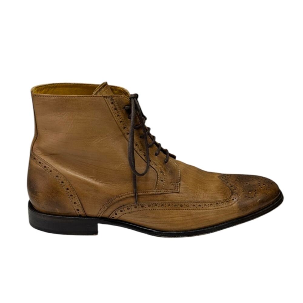 Undandy Chukka Wingtip Brogue Dress Boots GUC Size 43 US 10    S3999 - Picture 4 of 15